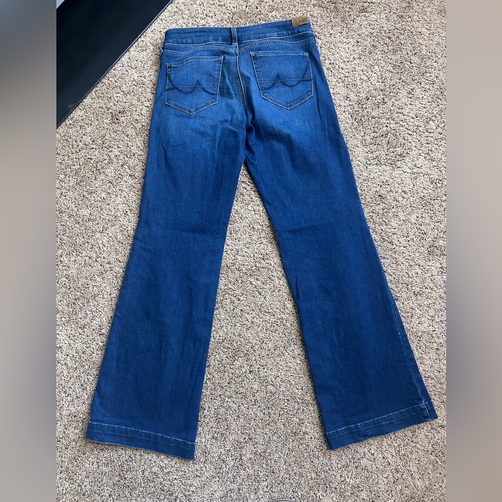 Ariat Women's Flare Jeans in Deep Blue - Picture 6 of 7